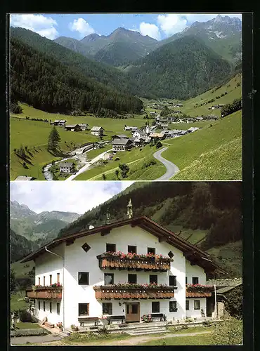 AK Weissenbach /Ahrntal, Pension Familie Niederkofler Sebastian, Ortsansicht