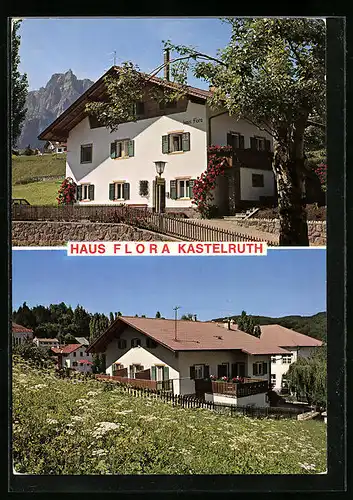 AK Kastelruth, Pension Haus Flora