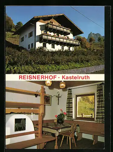 AK Kastelruth, Frühstücksgarni Reisnerhof