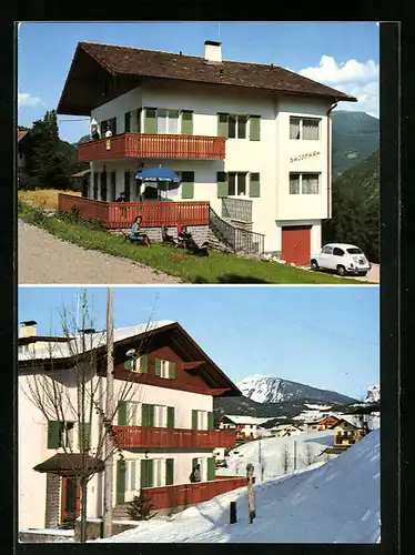 AK Kastelruth, Pension Villa Sayonara im Winter