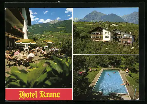 AK Dorf Tirol, Hotel Krone, Aichweg 20