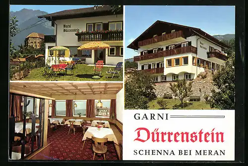 AK Schenna b. Meran, Hotel Garni Dürrenstein