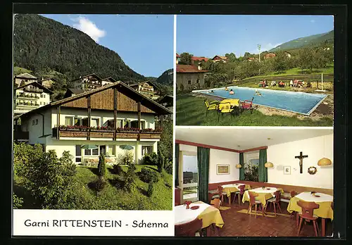 AK Schenna b. Meran, Hotel Garni Rittenstein