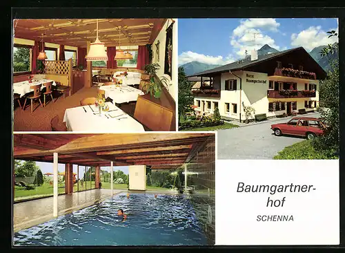 AK Schenna b. Meran, Hotel Baumgartnerhof, Verdinserstrasse 11