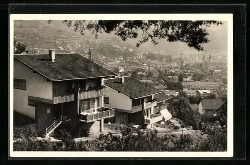 AK Brixen, SOS-Kinderdorf mit Blick auf die Stadt