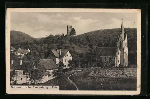 AK Tautenburg i. Thür., Partie an der Kirche