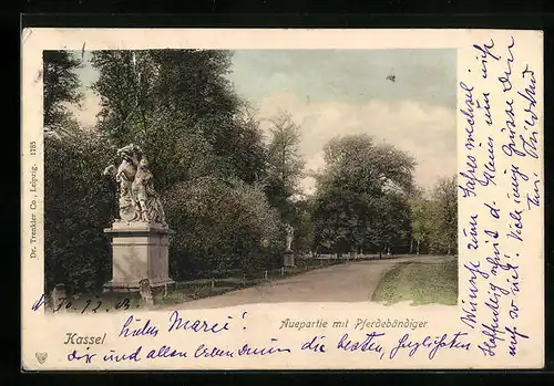 AK Kassel, Auepartie mit Pferdebändiger