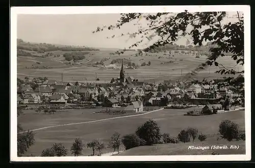 AK Münsingen /Schwäb. Alb, Ort und Umgebung