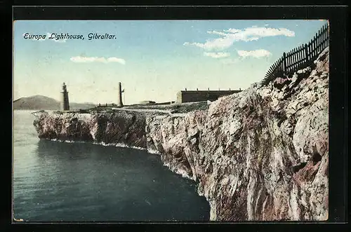AK Gibraltar, Europa Lighthouse, Leuchtturm