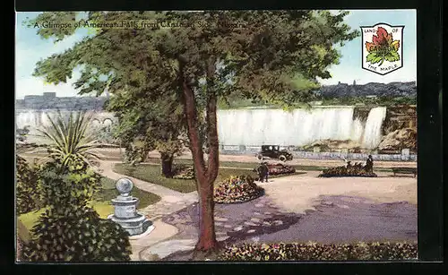 AK A Glimpse of American Falls of Niagara, from Canadian Side, Niagarafälle