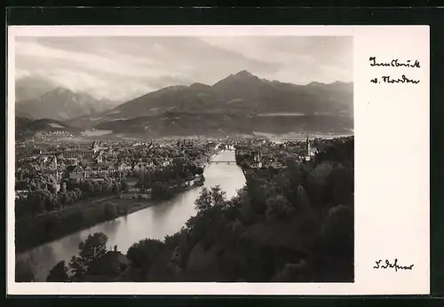 Foto-AK Adalbert Defner: Innsbruck, Stadt von Norden