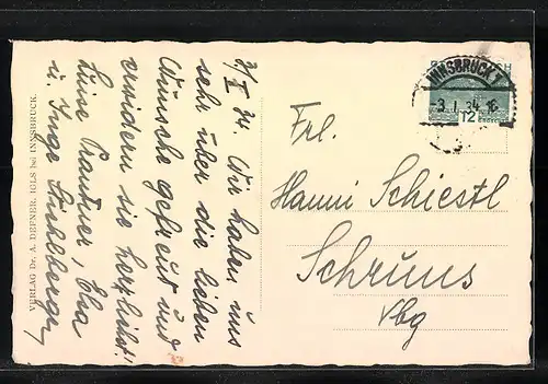 Foto-AK Adalbert Defner: Innsbruck, Kloster Wilten