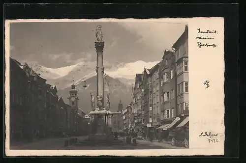 Foto-AK Adalbert Defner: Innsbruck, Maria-Theresienstrasse