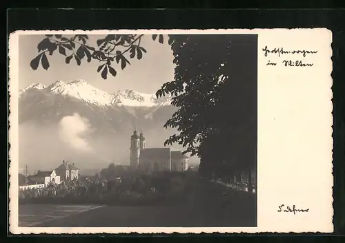 Foto-AK Adalbert Defner: Herbstmorgen in Wilten