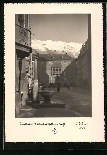 Foto-AK Adalbert Defner: Innsbruck, Blick aufs Goldene Dachl