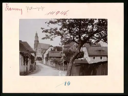 Fotografie Brück & Sohn Meissen, Ansicht Kamenz, Pulsnitzer Strasse mit Blick zur Kirche