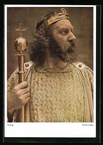 AK Oberammergau, Passionsspiele 1930, Schauspieler Anton Lang