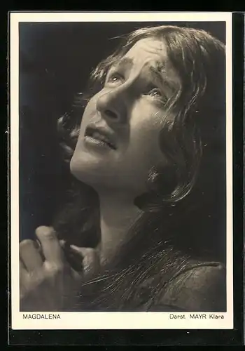 AK Oberammergau, Jubiläums-Passionsspiele 1934, Schauspielerin Klara Mayr als Magdalena