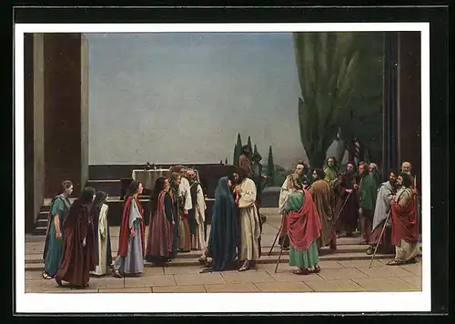 AK Oberammergau, Jubiläums-Passionsspiele 1934, Abschied von Bethanien