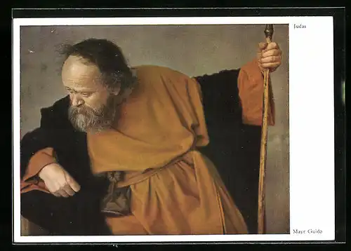 AK Oberammergau, Passionsspiele 1930, Schauspieler Guido Mayr als Judas