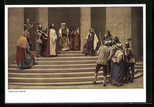 AK Oberammergau, Passionsspiele 1930, Jesus vor Annas