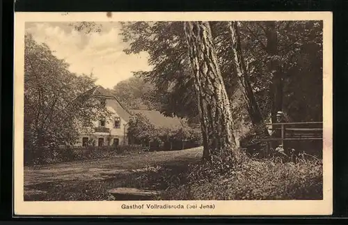 AK Vollradisroda /Jena, Der Gasthof im Grünen