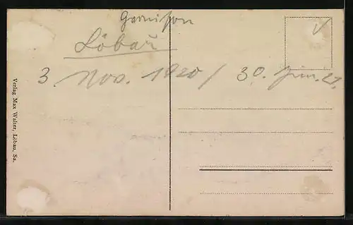 AK Löbau /Sa., An der Kasernenwache