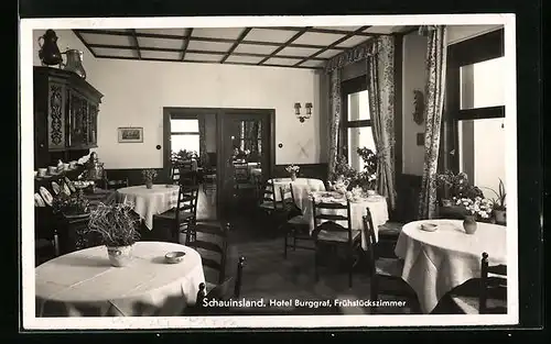 AK Schauinsland, Hotel Burggraf, Frühstückszimmer
