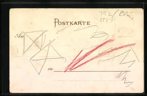 AK Heidenheim, Ortsansicht mit Kirche und Schloss