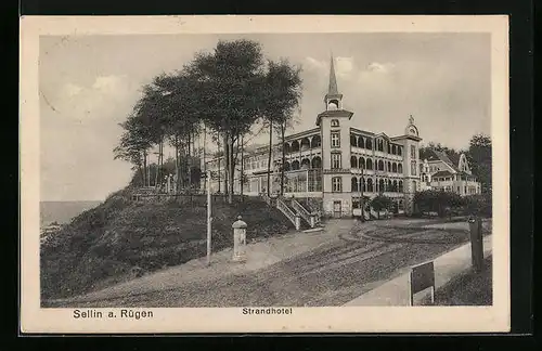 AK Sellin a. Rügen, Blick auf das Strandhotel