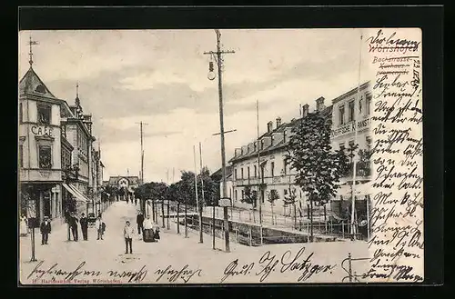 AK Wörishofen, Bachstrasse und Kurhauspromenade