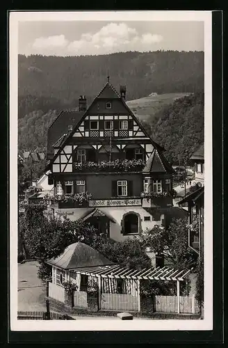 AK Alpirsbach /Schwarzwald, Hotel Löwen-Post