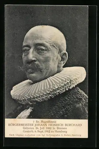 AK Hamburg, Bürgermeister Johann Heinrich Burchard