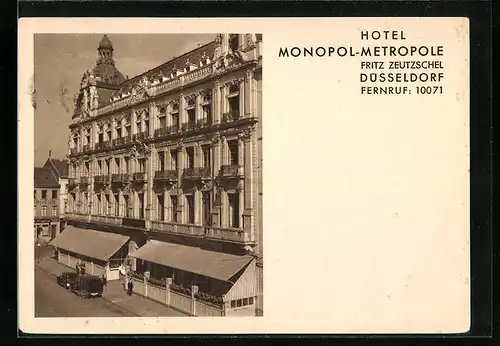 AK Düsseldorf, Hotel Monopol-Metropole