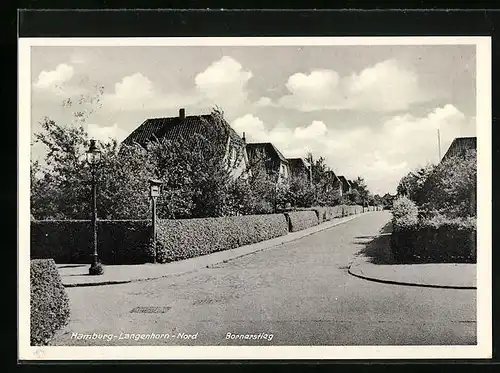 AK Hamburg-Langenhorn-Nord, Wohnhäuser am Bornerstieg