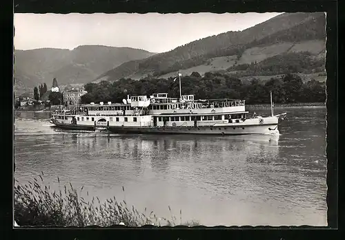 AK Dampfer Stadt Passau der ersten Donau-Dampfschifffahrtsgesellschaft
