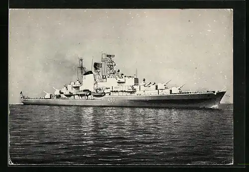 AK Schulschiff Deutschland A59 der Bundesmarine auf hoher See