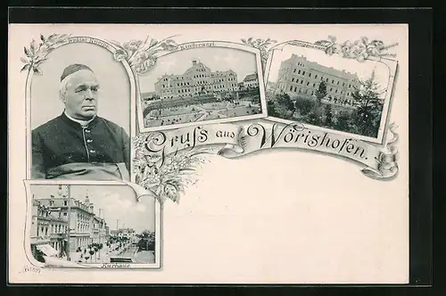 AK Wörishofen, Kurhaus, Kinderasyl, Kneippianum