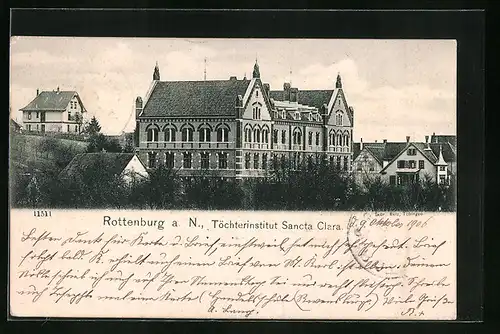 AK Rottenburg a. N., Töchterinstitut Sancta Clara