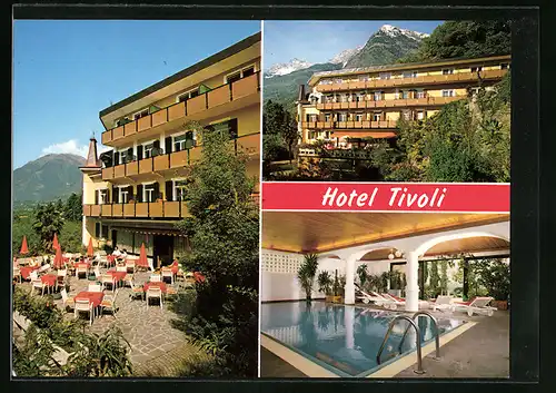 AK Meran, Hotel Tivoli, Via Verdi Str. 72, Aussenterasse, Pool