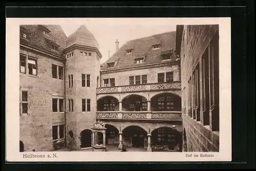 AK Heilbronn a. N., Hof im Rathaus