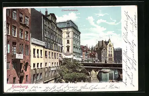 AK Hamburg, Blick auf die Ellernthorbrücke