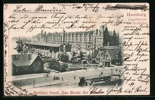 AK Hamburg, Lagerhäuser am Brookthor