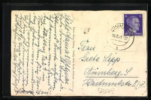 AK Kölleda, Strassenpartie am Rossplatz