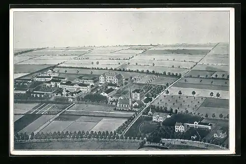 Künstler-AK Hamburg-Alsterdorf, Alsterdorfer Anstalten aus der Vogelschau