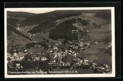 AK Todtmoos /Schwarzwald, Ortsansicht vom Flugzeug aus
