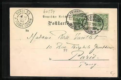 AK Frankfurt a. M., Hotel Frankfurter Hof, neue Post