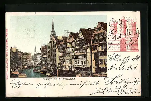 AK Alt-Hamburg, Fleet Deichstrasse