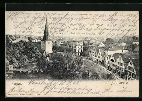 AK Hamburg-Bergedorf, Partie an der Holstenstrasse