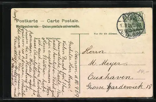 AK Hamburg-Neumühlen, An der Landungsbrücke